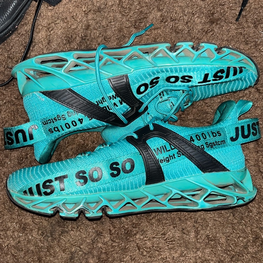 Shoes - Teal and Black